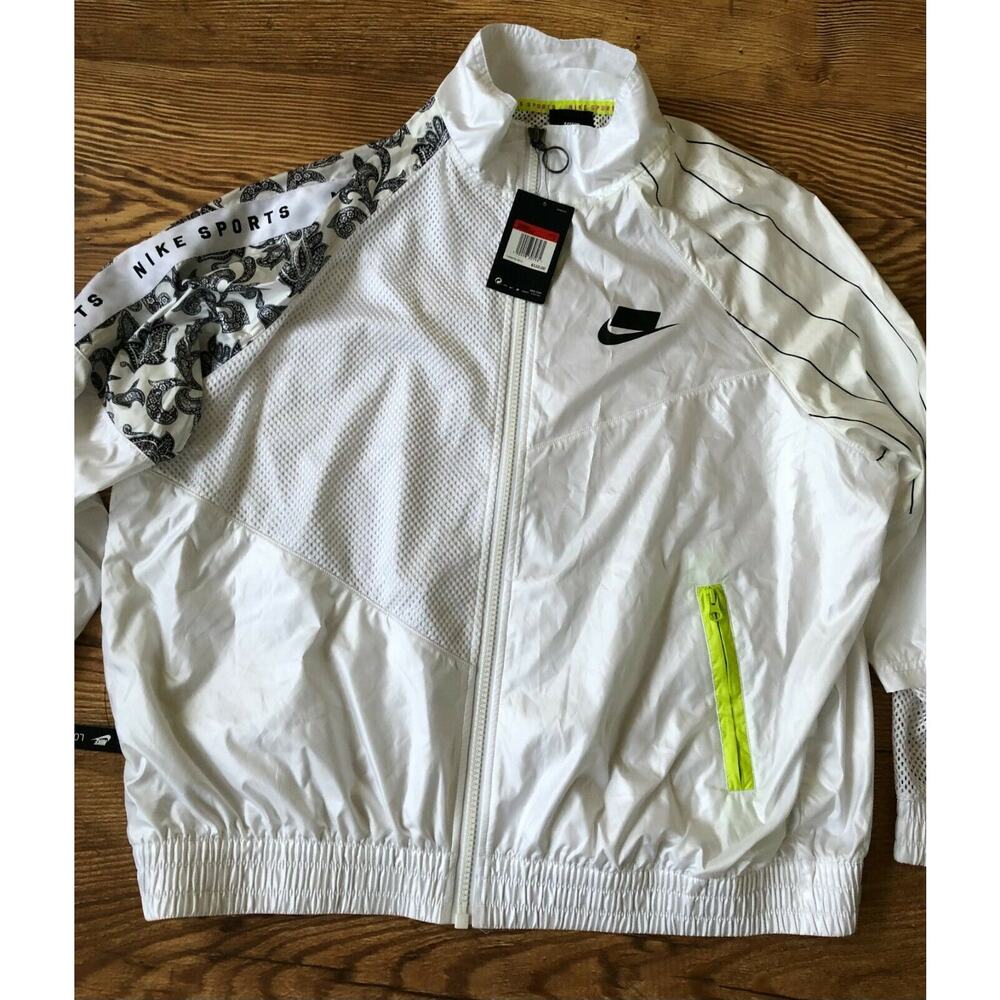 Nike Womens Sportswear NSW Woven Track Jacket White Active AR3025 100 Size L NWT - Picture 16 of 16